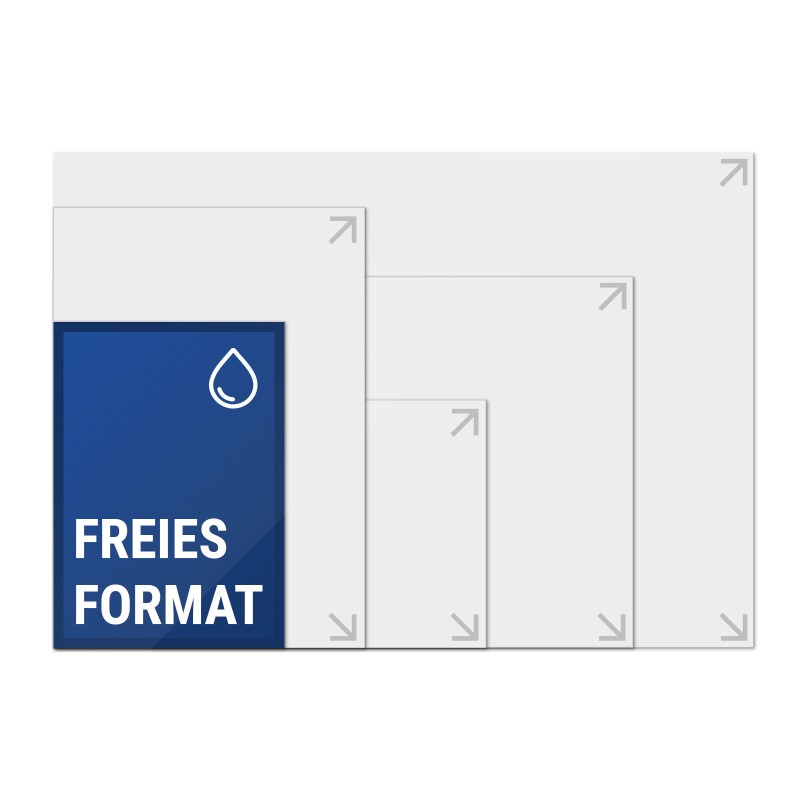 Wasserfestes Plakat | freie Größe Wasserfeste Plakate